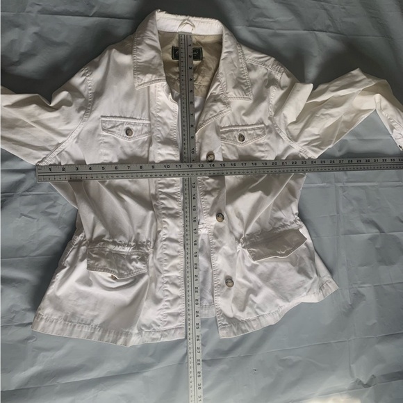 Eddie Bauer white short soft shell wind jacket womans size XXL 100% cotton - Picture 10 of 15